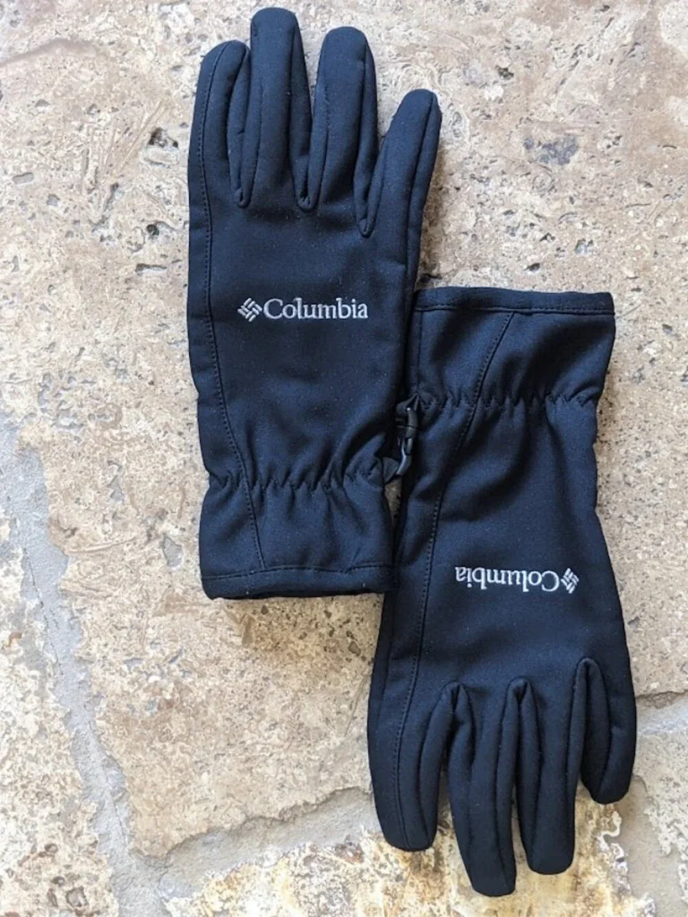 Super clean Columbia women's Ascender III Softshell Gloves in black Size Large